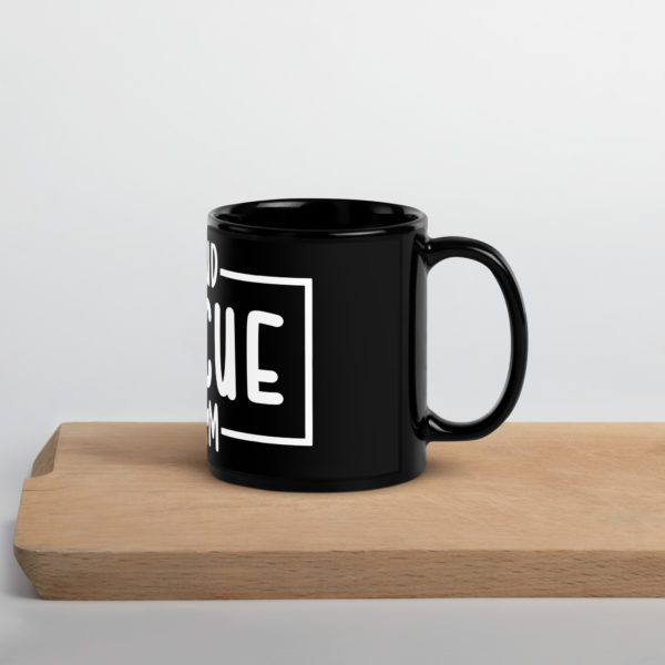 Rescue Mom Black Mug - Image 3