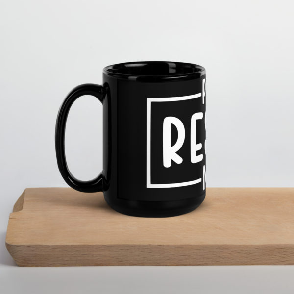 Rescue Mom Black Mug - Image 4