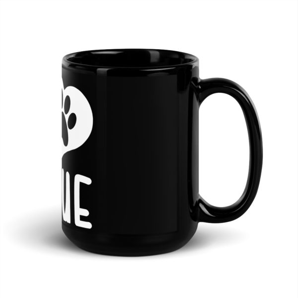 Live Love Rescue Black Mug - Image 5