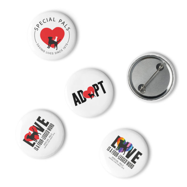 Set of pin buttons