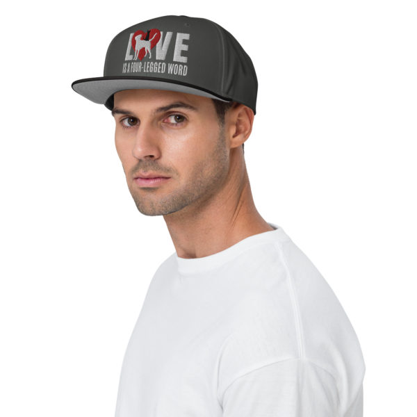 LOVE Snapback Hat - White - Image 5