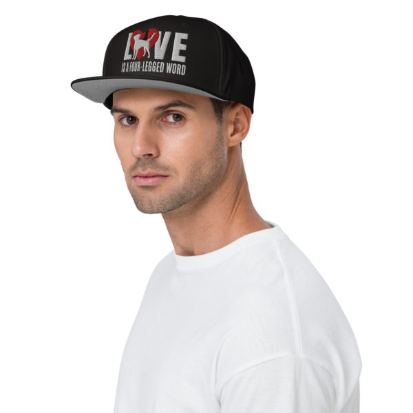 LOVE Snapback Hat - White - Image 2