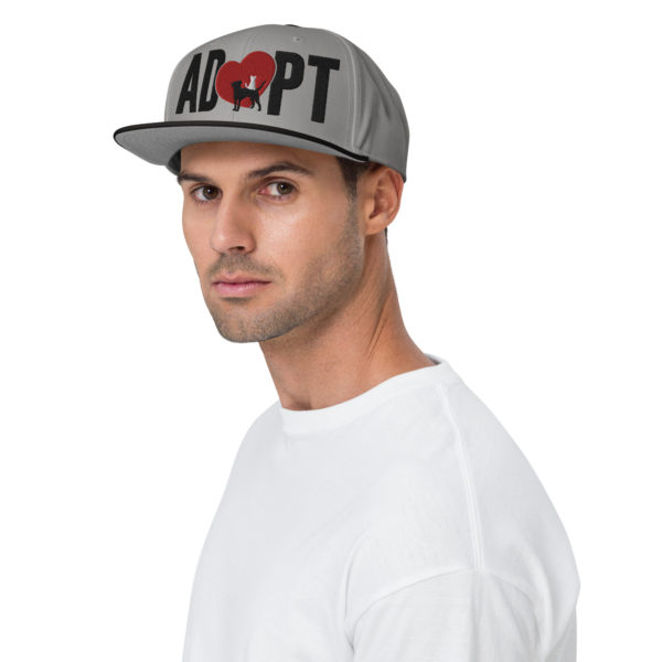 ADOPT Snapback Hat - Black - Image 3