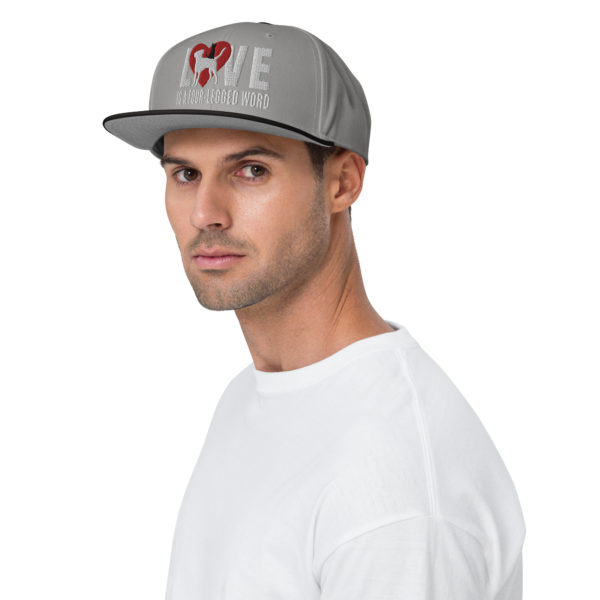 LOVE Snapback Hat - White - Image 7