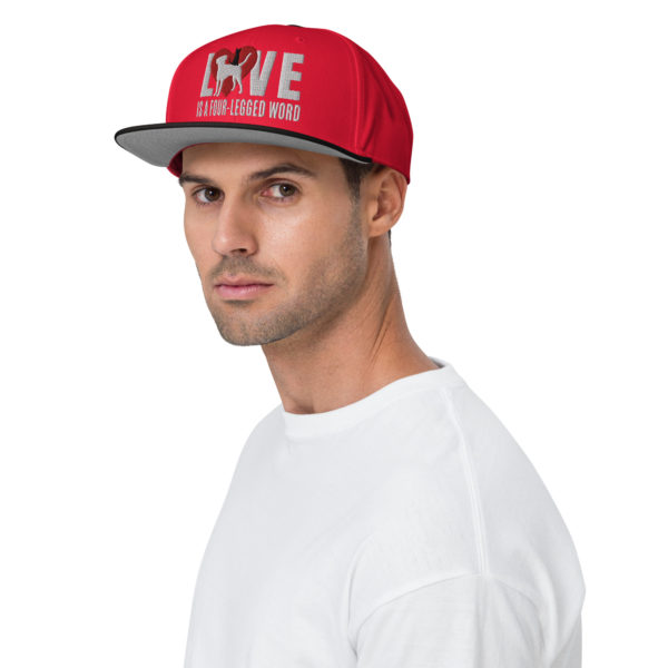 LOVE Snapback Hat - White - Image 4