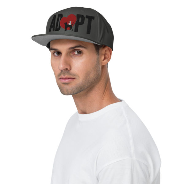 ADOPT Snapback Hat - Black - Image 2