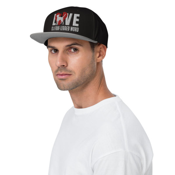 LOVE Snapback Hat - White - Image 3