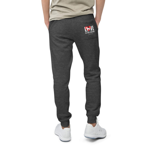 LOVE Unisex Pocket Sweatpants - Image 4