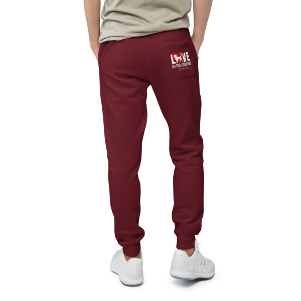 LOVE Unisex Pocket Sweatpants - Image 3