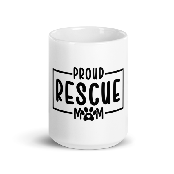 Rescue Mom White Mug